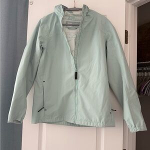 Lolë Compactable Light Aqua Rain Jacket